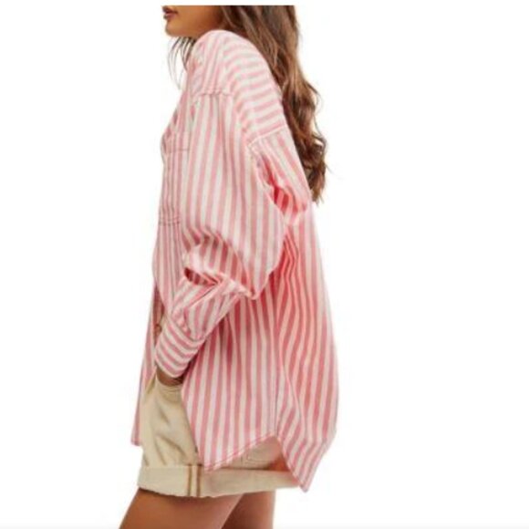 new Free People Freddie longline tunic shirt 252 - Picture 9 of 10